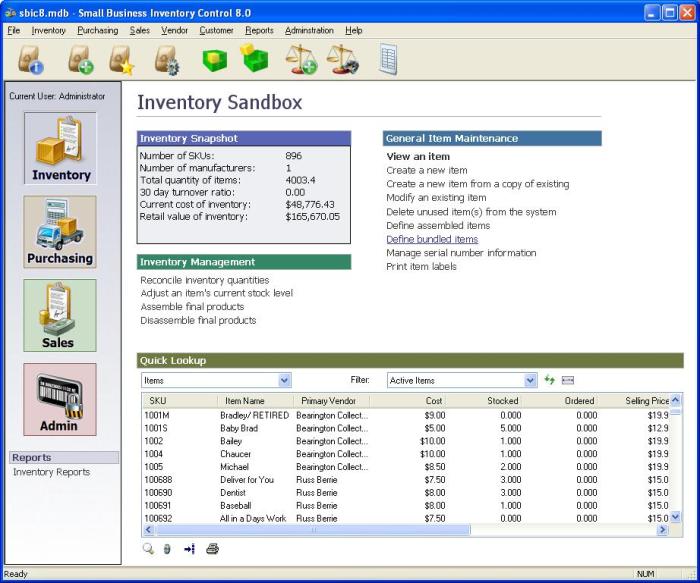 Inventory software management business small tracking