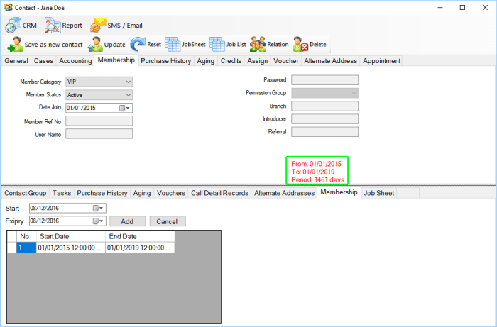 MEMBERSHIP CRM