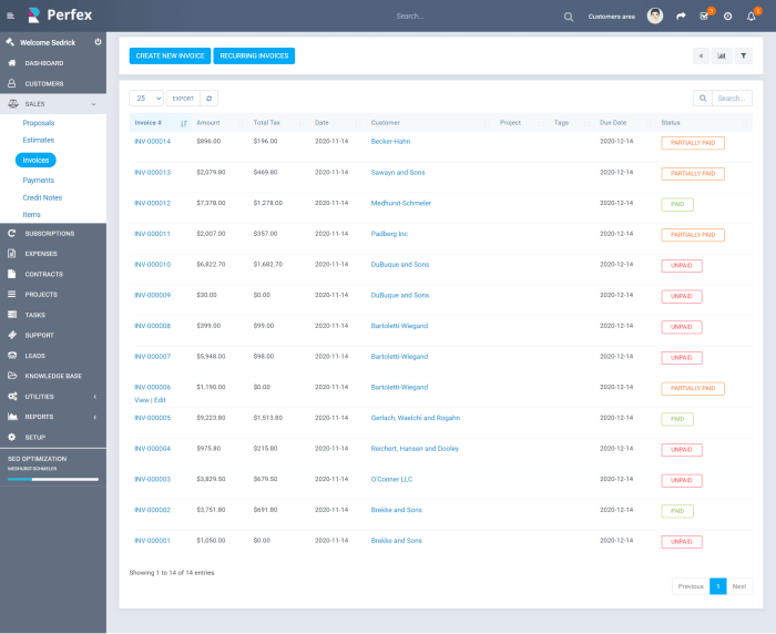 PERFEX CRM DEMO