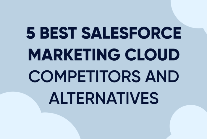 SALESFORCE MARKETING CLOUD COMPETITORS