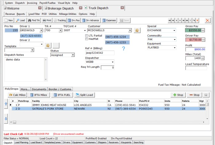 SIMPLE DISPATCH SOFTWARE