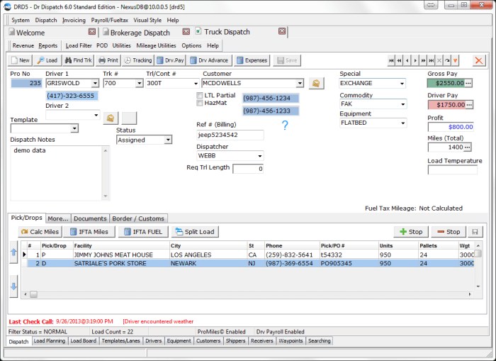 SIMPLE DISPATCH SOFTWARE