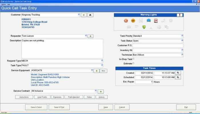 Scheduling technician software customer service map increasing risk response efficiency improves seconds callbacks reduces schedule experience call times