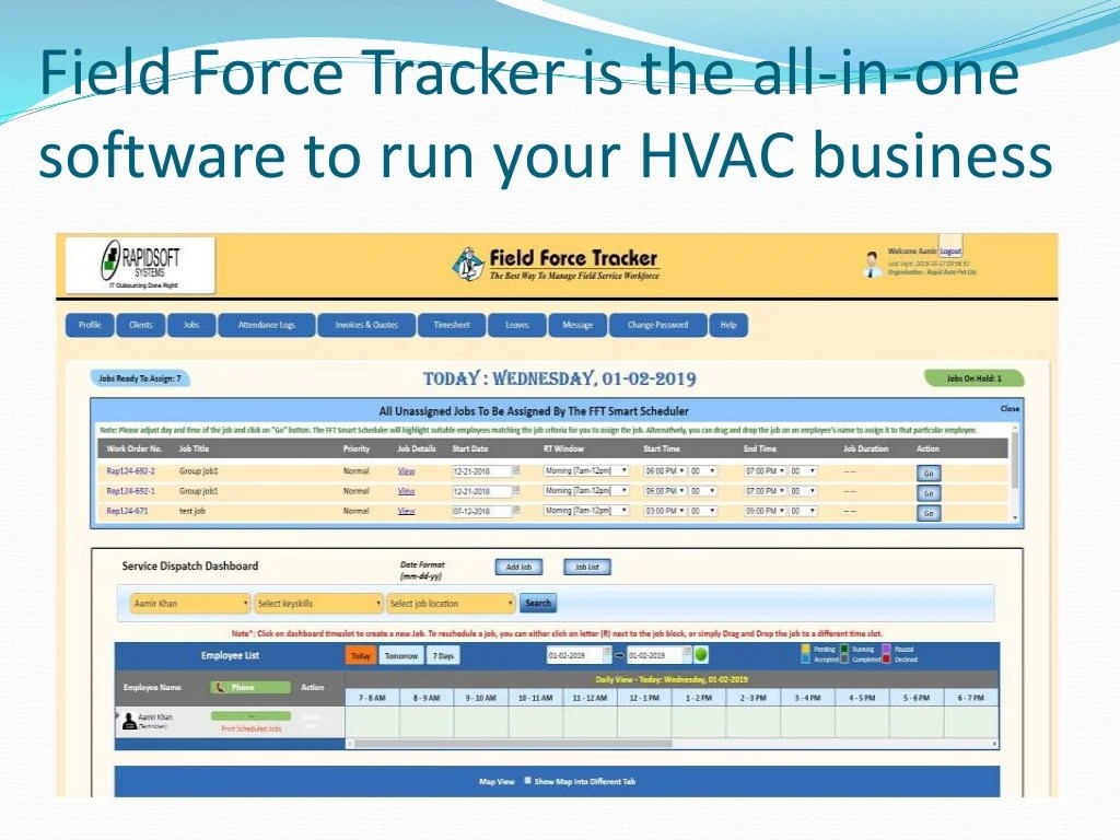 Hvac dispatch scheduling