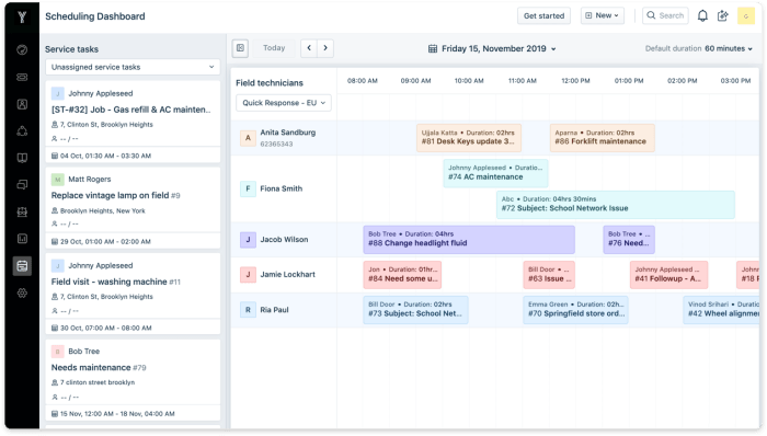 CUSTOMER SERVICE SCHEDULING SOFTWARE