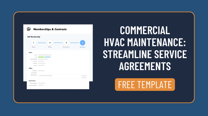 HVAC MAINTENANCE AGREEMENT SOFTWARE