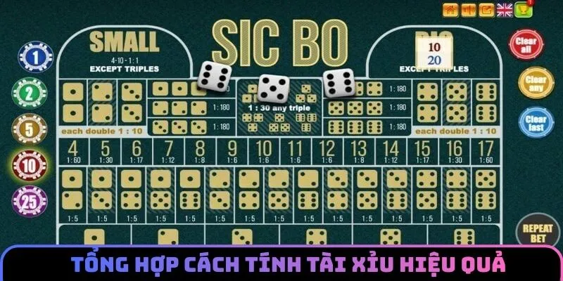 Cách tính tài xỉu với công thức hiệu quả
